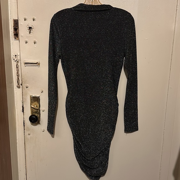 BLACK SEQUIN PARTY DRESS SIZE SMALL - Picture 4 of 4